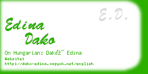 edina dako business card